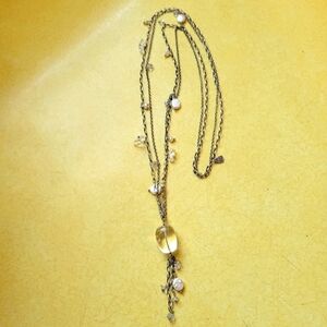 Silpada Designs crystal and pearl sterling silver necklace, N1492